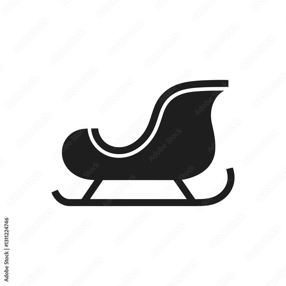 Decorative Sleigh Design Icon Decorative Sleigh Design Icon