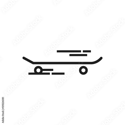 Speed Skateboard symbolic icon