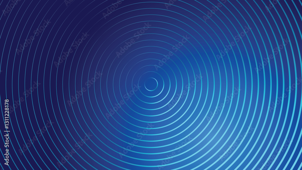 Abstract creative glowing line circle pattern on gradient blue background. Vector illustration. Abstract creative glowing line circle pattern on gradient blue background. Vector illustration.