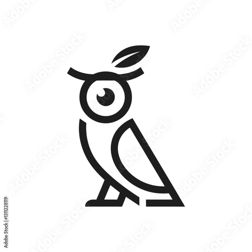 Minimalist Wise Owl icon