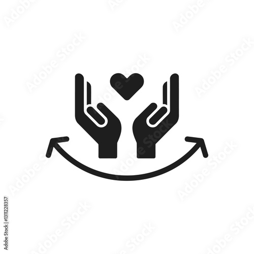 Uplifting Hand Support icon