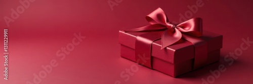 Elegant chocolate box with satin ribbon, isolated , packaging, ribbon, box