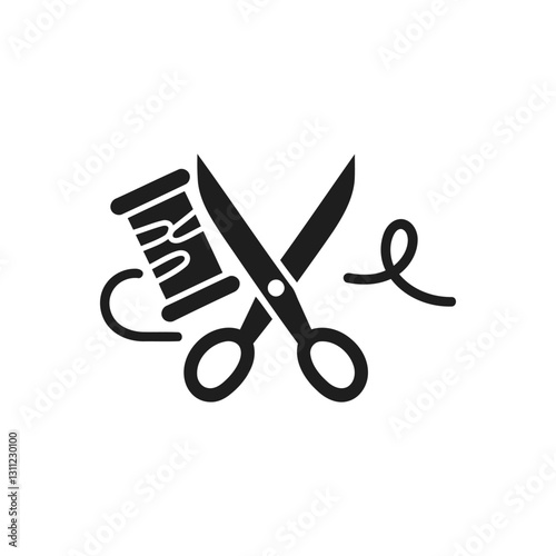 Tailoring Scissors Thread Icon