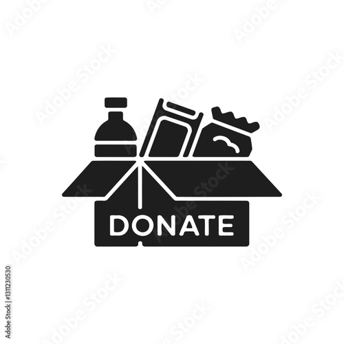 Food Donation Box Icon