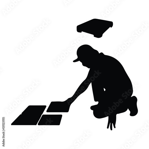 icon of person with building work tools