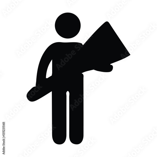 icon of person with building work tools