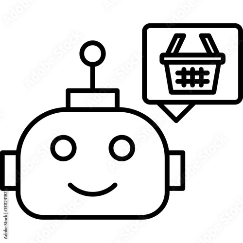 AI Grocery Delivery Icon