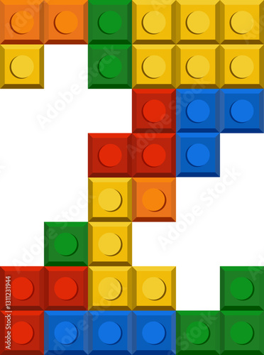 Plastic Bloks Font Alphabet