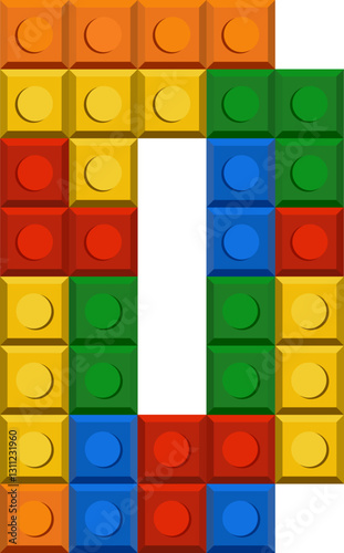 Plastic Bloks Font Alphabet