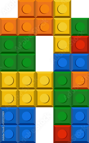 Plastic Bloks Font Alphabet
