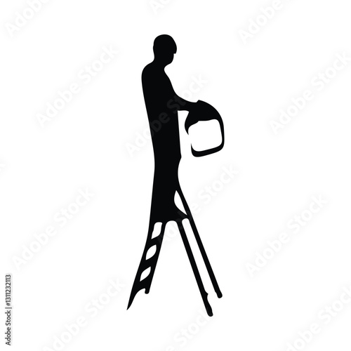 icon of person with building work tools