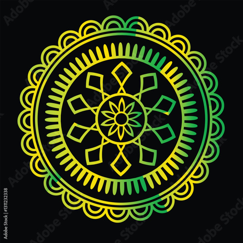 mandala round ornament