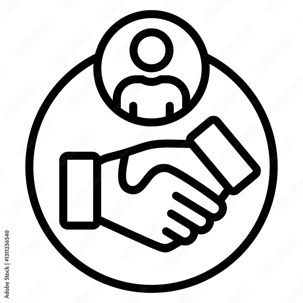 Etiquette Outline Icon Etiquette Outline Icon