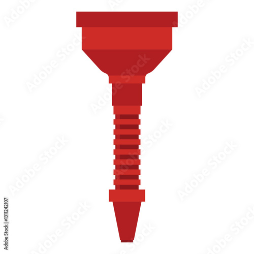 Oil funnel for car vector cartoon illustration isolated on a white background.