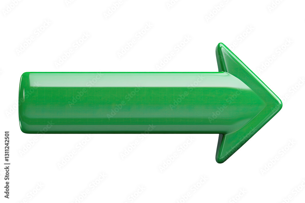 Green 3D Arrow Right Direction Pointer Sign Green 3D Arrow Right Direction Pointer Sign