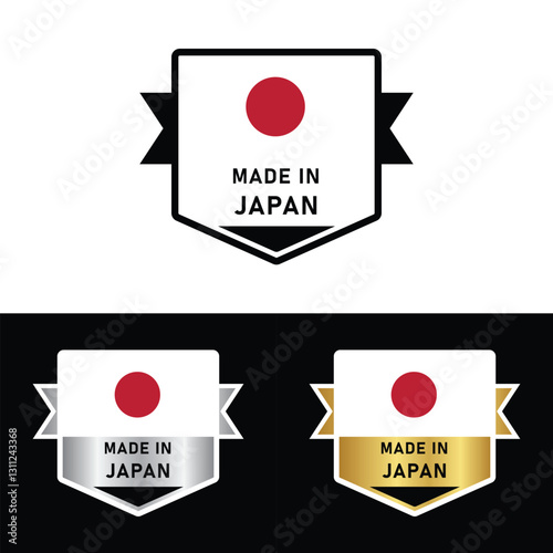Made in Japan Badge Tag Seal 100% Organic Made with Love