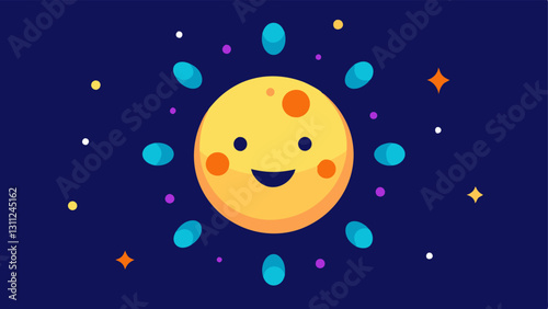 Youthful Glow An image of a smiling face surrounded by vibrant glowing particles signifying the revitalization of skin with the help of exosomeinfused skincare in a polluted