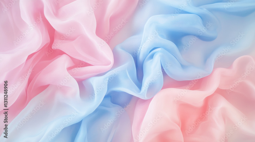 Elegant pastel fabric texture in soft pink and blue colors Elegant pastel fabric texture in soft pink and blue colors