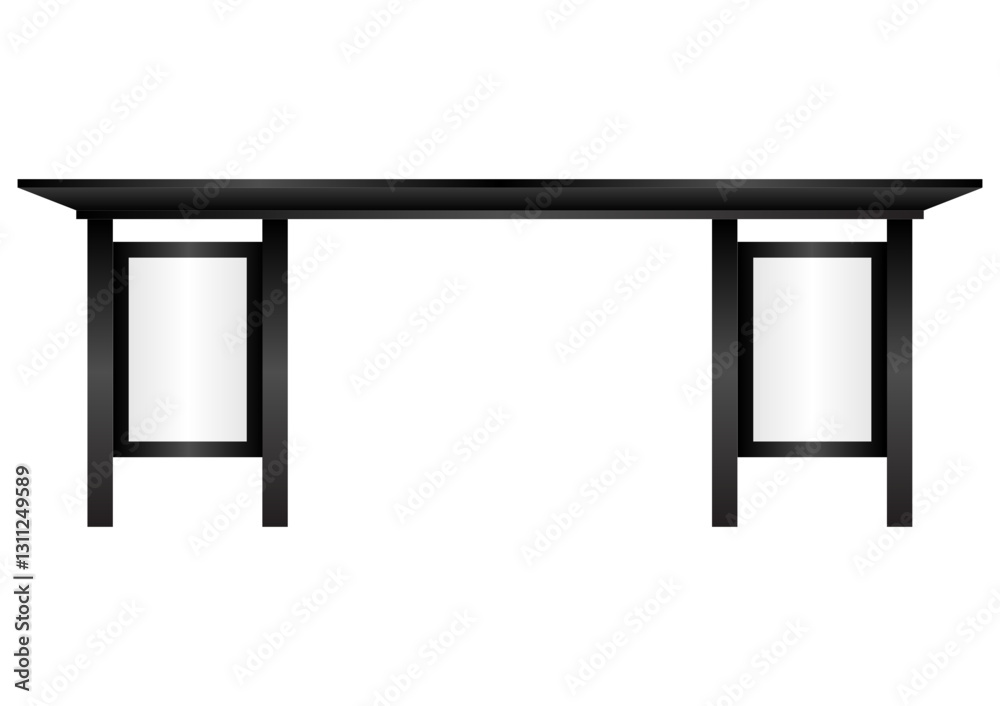 Blank Billboard at Bus Stop or Bus Station. Vector Illustration. Blank Billboard at Bus Stop or Bus Station. Vector Illustration.