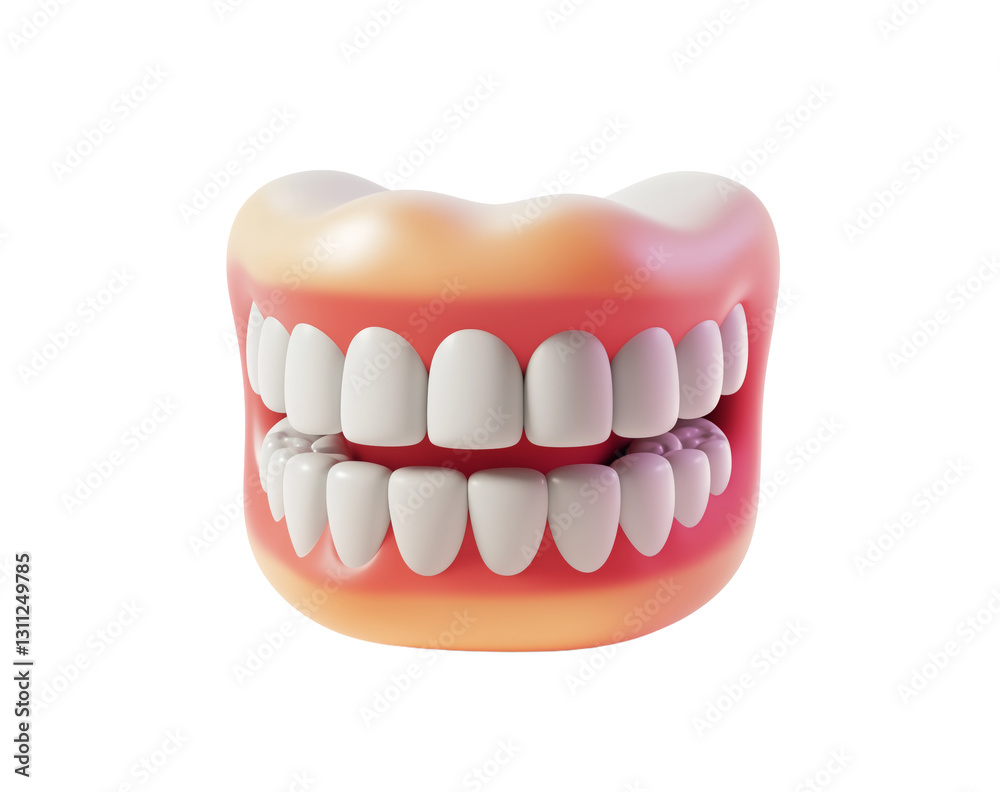 Obraz premium teeth isolated on white background