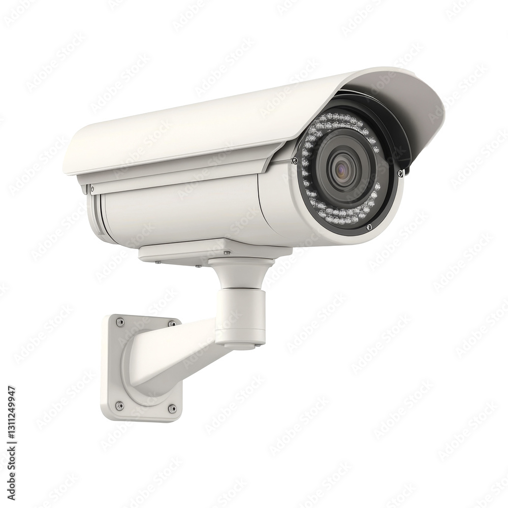 outdoor CCTV camera, isolate on transparent background outdoor CCTV camera, isolate on transparent background