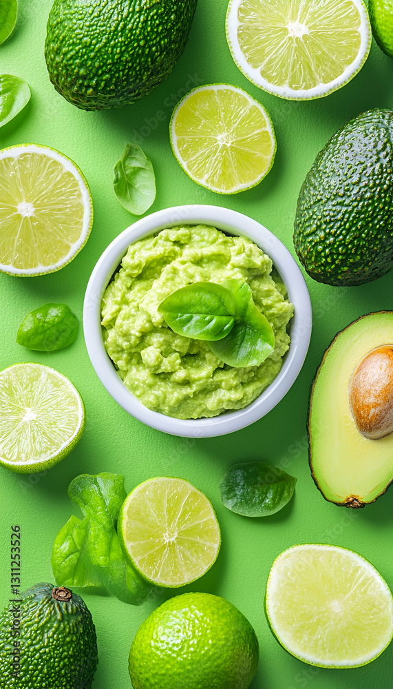 Fresh Guacamole with Avocados and Limes Fresh Guacamole with Avocados and Limes