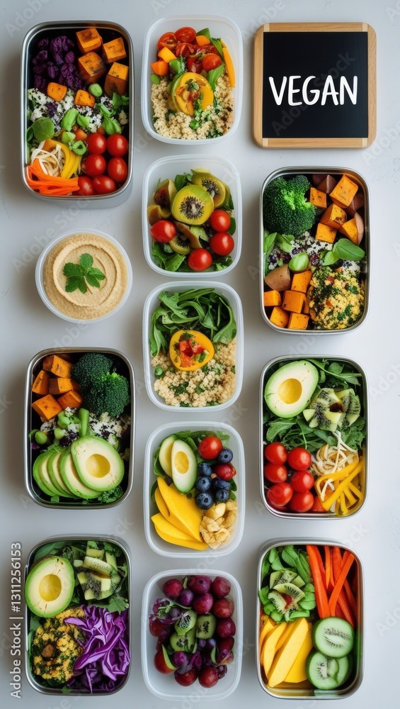 Vibrant Vegan Meal Prep: A Colorful and Nutritious Plant-Based Feast Vibrant Vegan Meal Prep: A Colorful and Nutritious Plant-Based Feast