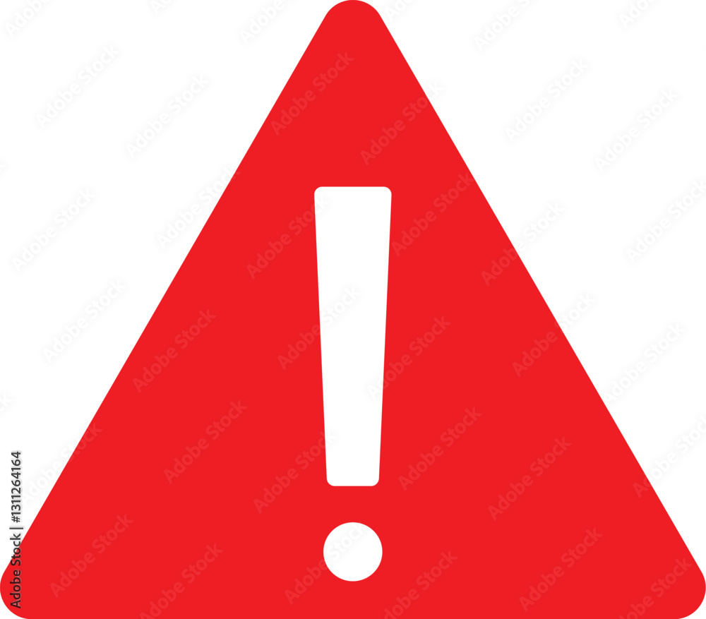 Red warning sign. Warning sign vector design. Red warning sign. Warning sign vector design.