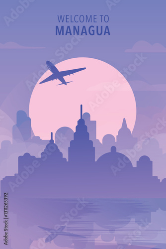 Tableau sur toile Welcome to Managua, Nicaragua