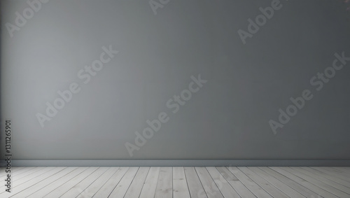 Minimal grey interior background: a modern stage for your creative vision.