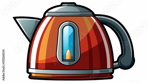 electric kettle isolated on white