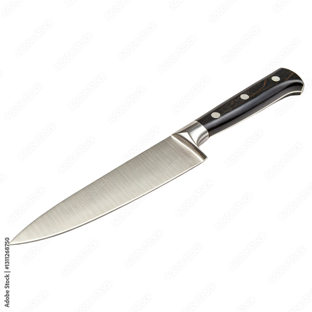 Steel kitchen knife isolated on a transparent background Steel kitchen knife isolated on a transparent background