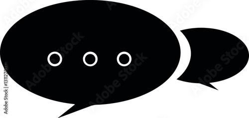 Chat Fill Icon Design 