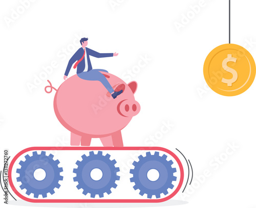 Social media illustration, business concept, web design

