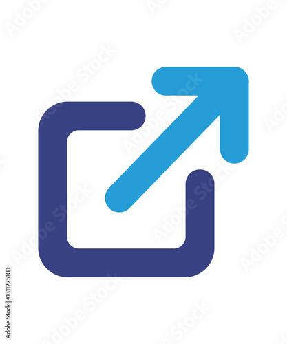 Preview link icon filled with two tone