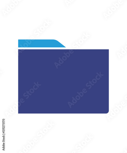 Empty folder icon filled with two tone