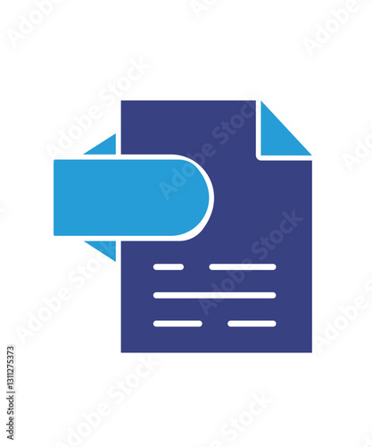 File icon filled with two tone