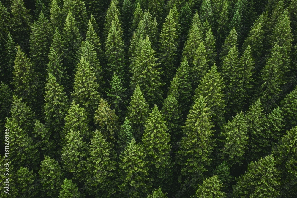The forest, comprising old spruce, fir, and pine, is home to healthy green trees The forest, comprising old spruce, fir, and pine, is home to healthy green trees