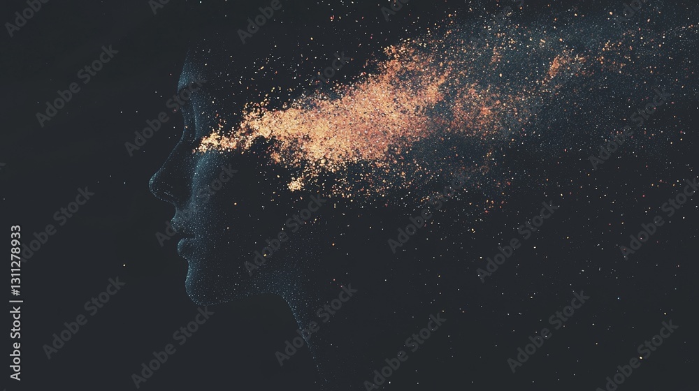 An abstract background composed of dark gold yellow and glow dust particles An abstract background composed of dark gold yellow and glow dust particles