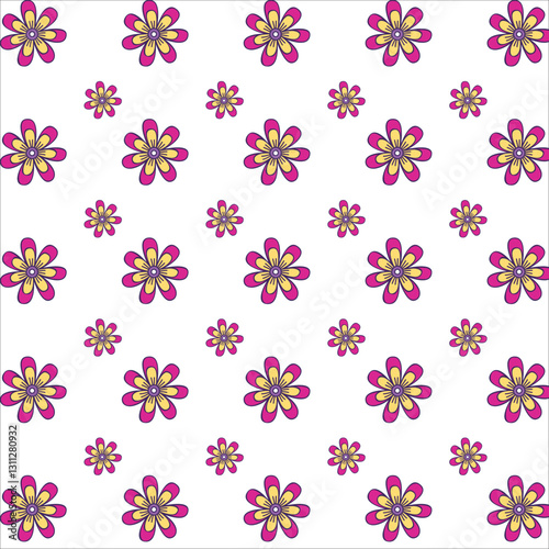 seamless pattern with flowers