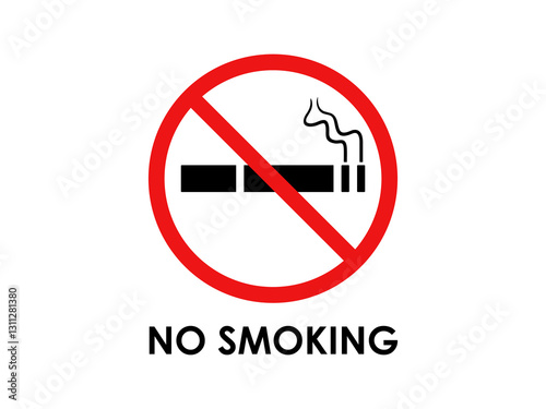 no smoking sign isolated on white background