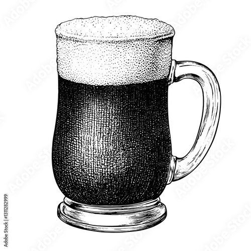 Crafting a classic beer mug design for tattoo art and vintage packaging inspiration