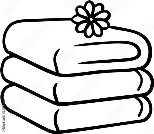 self care for stress icon concept. Two hands facing each other, suggesting a gesture of communication.