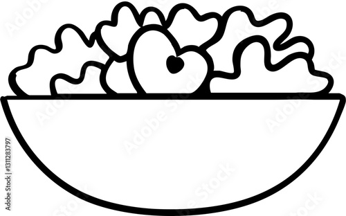 self care for stress icon concept. Stack of towels with a flower on top, drawn in a simple style.