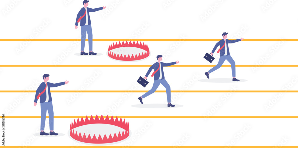 Fototapeta premium Social media illustration, business concept, web design