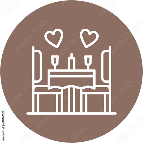 Romantic Dinner Icon