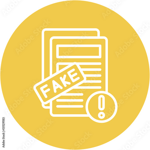Fake News Alert Icon