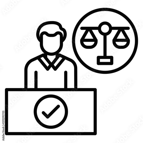 Court Appearance Icon