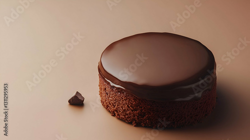 Obraz na płótnie Chocolate cake with mirror glaze w salonie