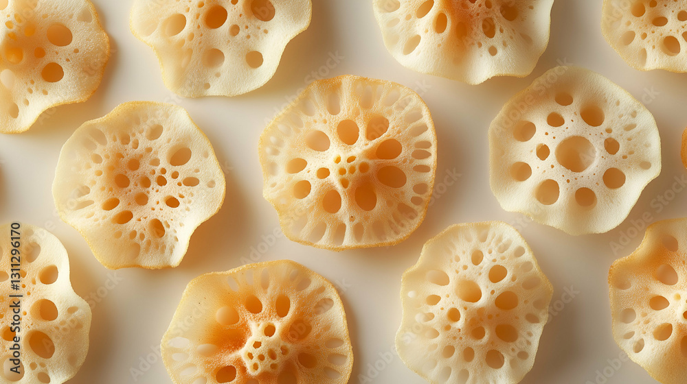 Crispy lotus root chips
